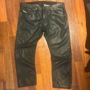 Diesel men’s thavar jog jeans, black coated